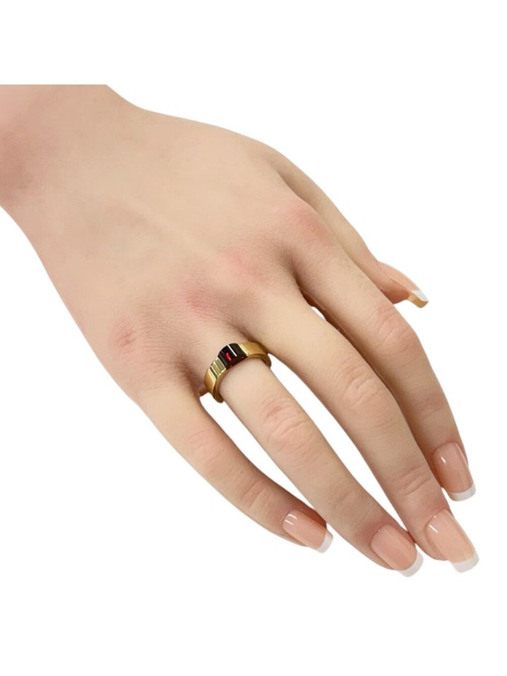 Gucci Ring 18k Gold Garnet - Picture 2 of 9